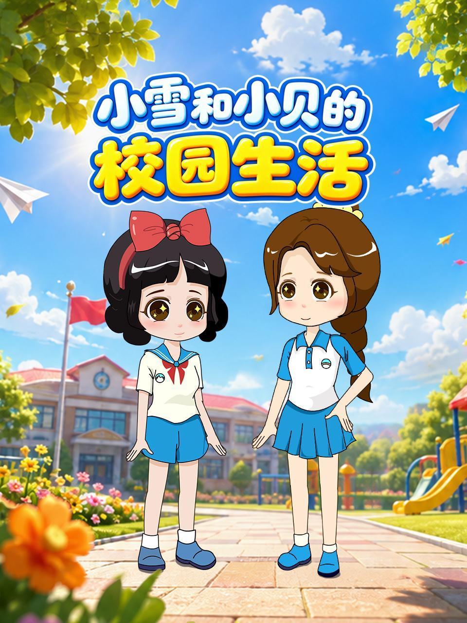 小雪和小贝的校园生活