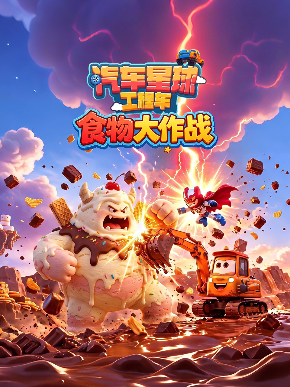 汽车星球工程车食物大作战