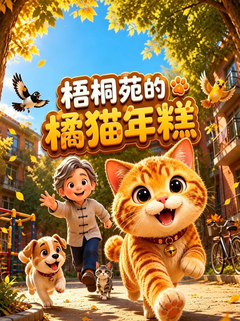 梧桐苑的橘猫年糕