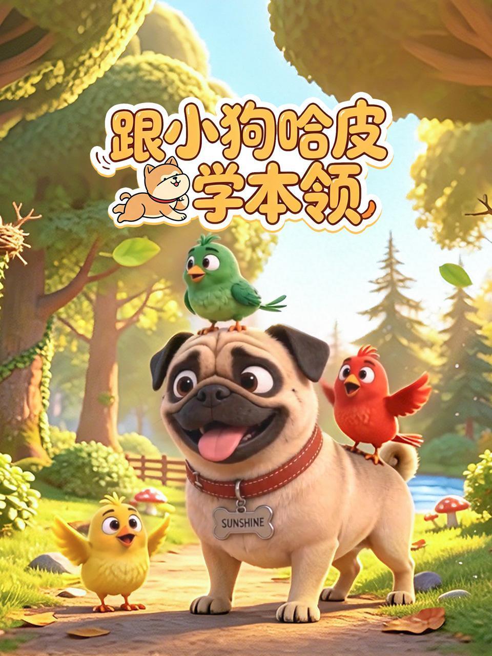 跟小狗哈皮学本领