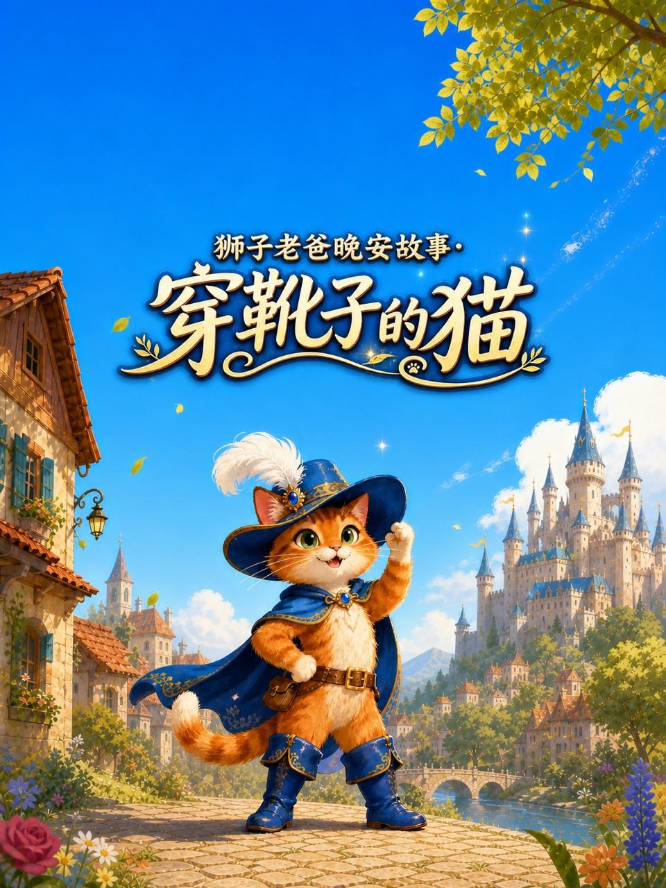 狮子老爸晚安故事穿靴子的猫